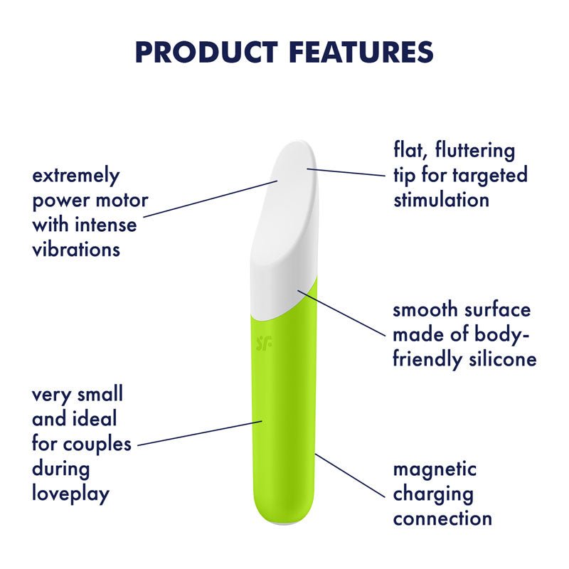 Satisfyer Ultra Power Bullet 7 Green USB Rechargeable Bullet